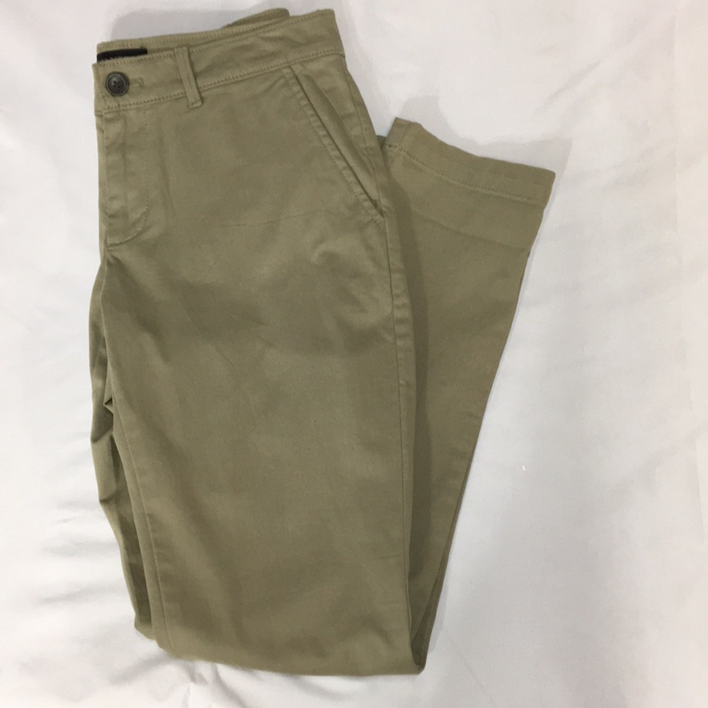 Banana Republic Women’s Girlfriend Fit Army Green Pants Size 0 Like-NEW